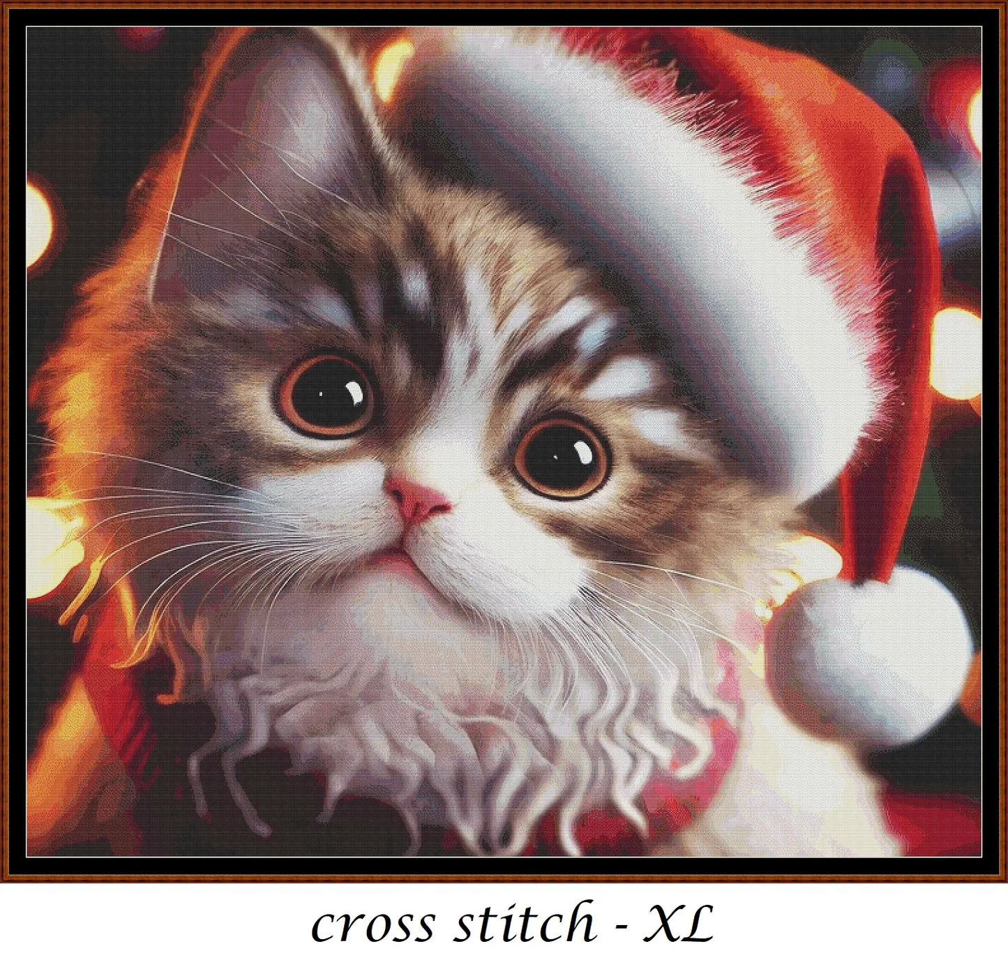 Christmas Kitty - Tabby patterns are expertly created from art by Dorothe (Darkmoon_Art) under Public Domain CC0 license Christmas Kitty - Tabby is a cute seasonal cat pattern