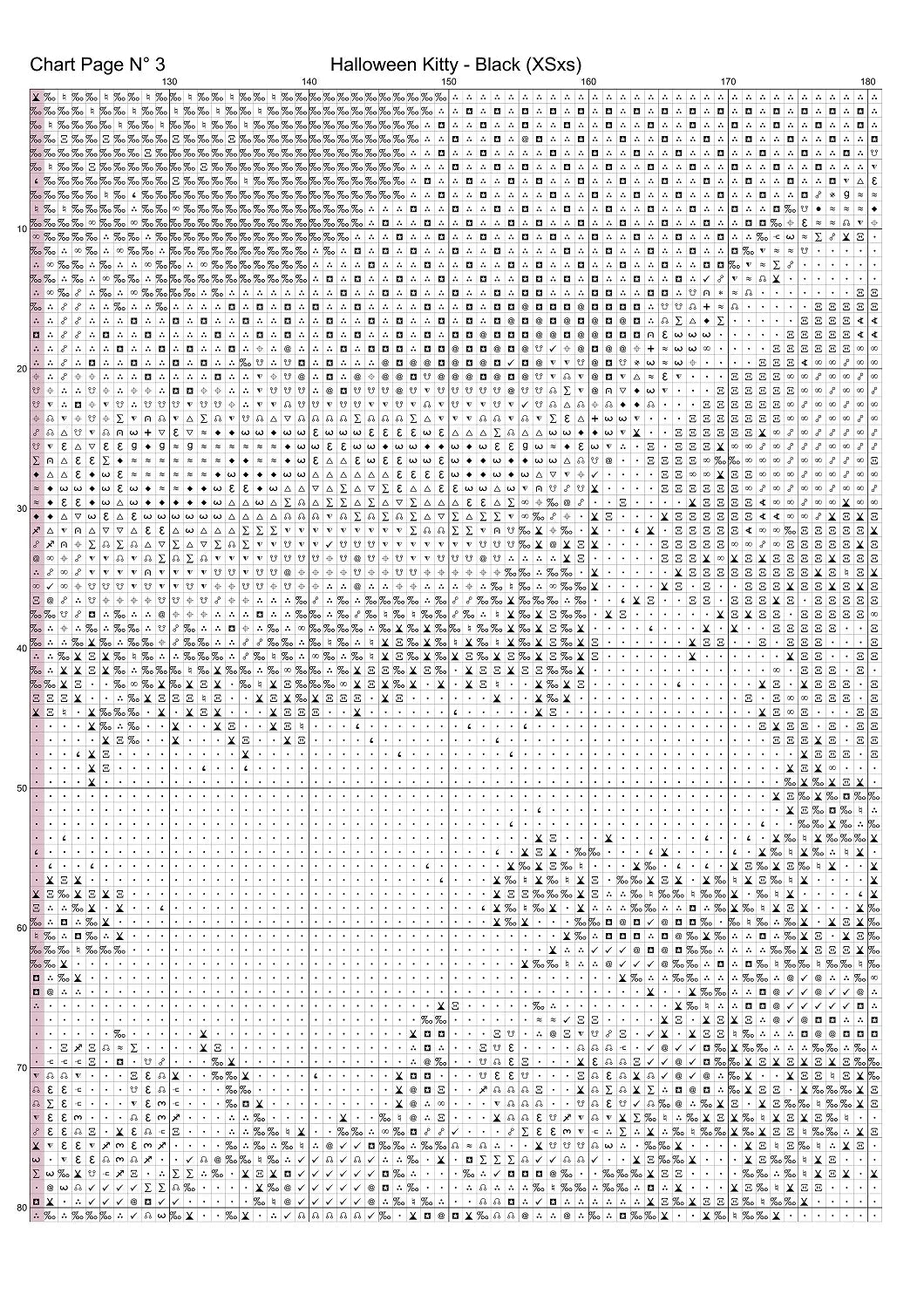 Halloween Kitty - Black patterns are expertly created from art by DC Williams under Public Domain CC0 license Halloween Kitty - Black is a cute seasonal cat pattern