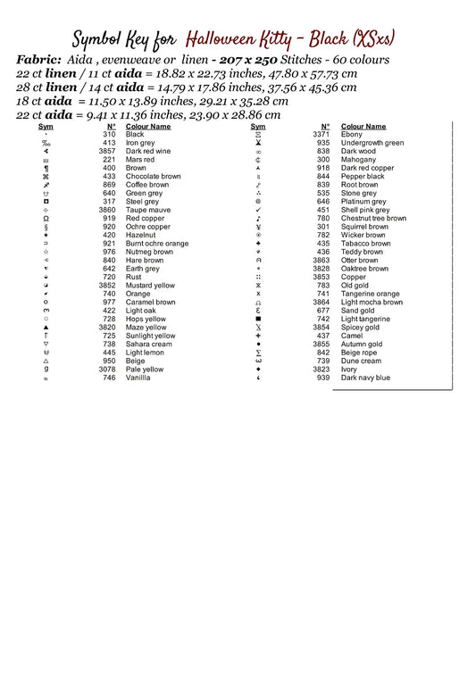 Halloween Kitty - Black patterns are expertly created from art by DC Williams under Public Domain CC0 license Halloween Kitty - Black is a cute seasonal cat pattern