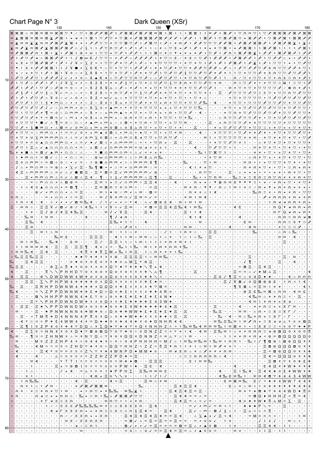 Dark Queen patterns are expertly created from art by 1tamara2 under Public Domain CC3 license Dark Queen is a fantastic gothic fantasy pattern that comes as a full coverage pattern with no back-stitching. Additionally, Dark Queen is available in 3 different design sizes - cross stitch small, regular & XL Each sale includes both B&W and colour charts
