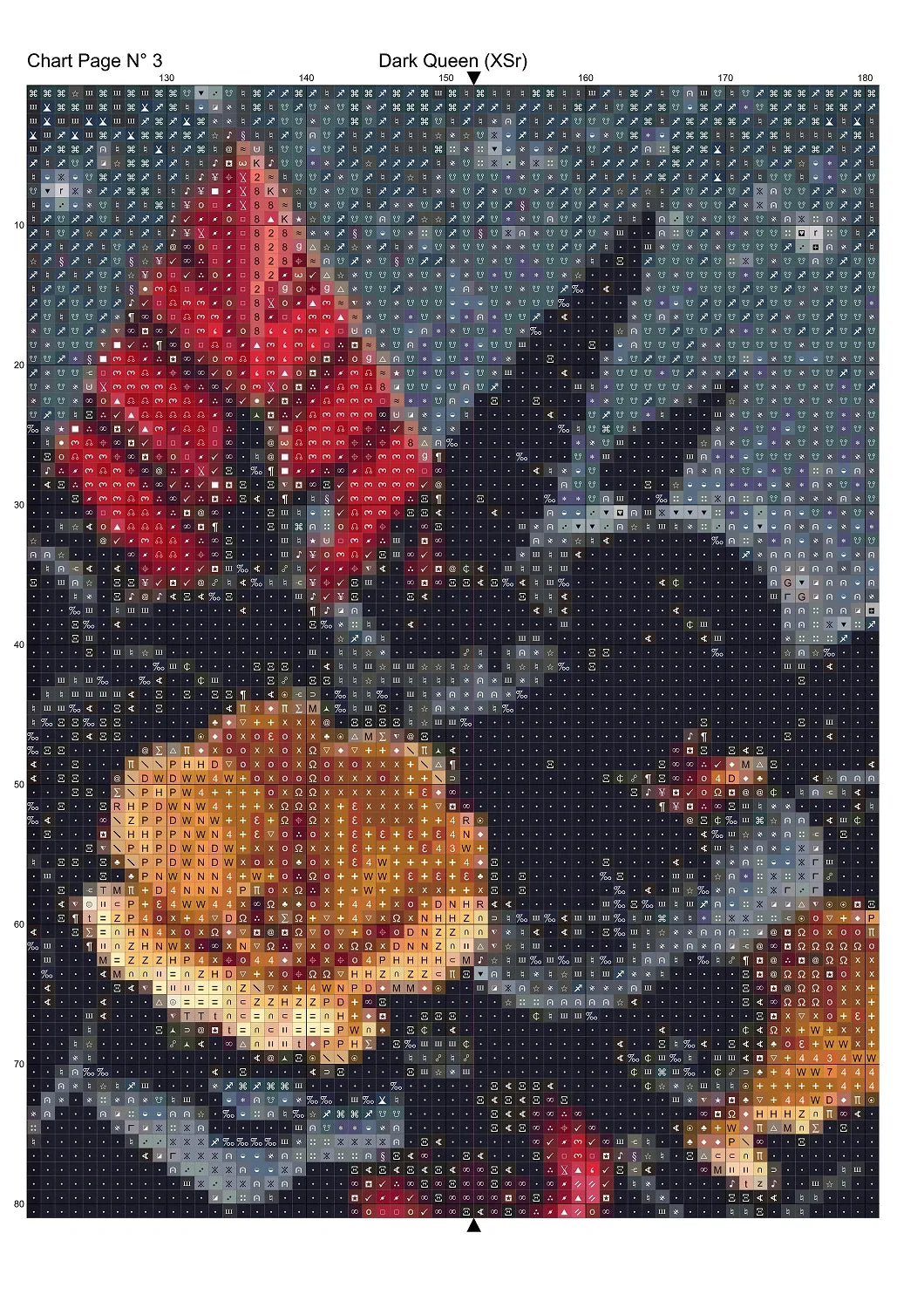 Dark Queen patterns are expertly created from art by 1tamara2 under Public Domain CC3 license Dark Queen is a fantastic gothic fantasy pattern that comes as a full coverage pattern with no back-stitching. Additionally, Dark Queen is available in 3 different design sizes - cross stitch small, regular & XL Each sale includes both B&W and colour charts