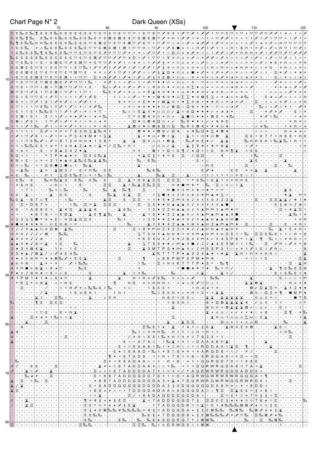 Dark Queen patterns are expertly created from art by 1tamara2 under Public Domain CC3 license Dark Queen is a fantastic gothic fantasy pattern that comes as a full coverage pattern with no back-stitching. Additionally, Dark Queen is available in 3 different design sizes - cross stitch small, regular & XL Each sale includes both B&W and colour charts