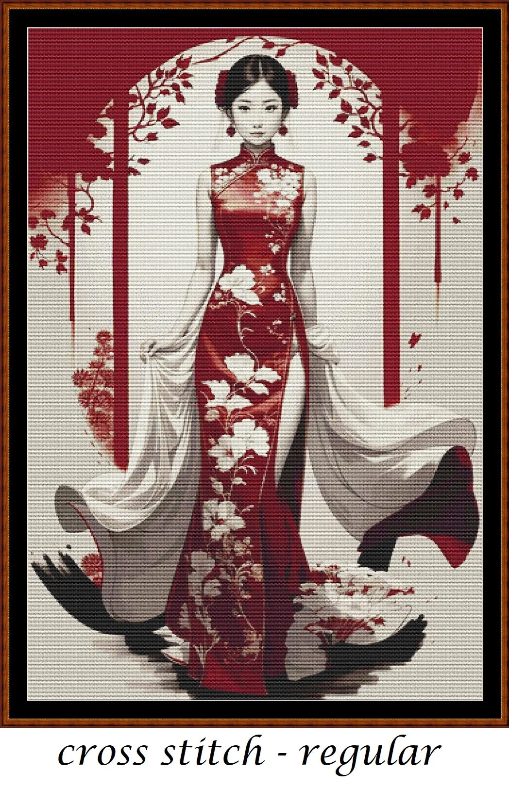 Japanese Princess patterns are expertly created from art by 1tamara2 under Public Domain CC3 license