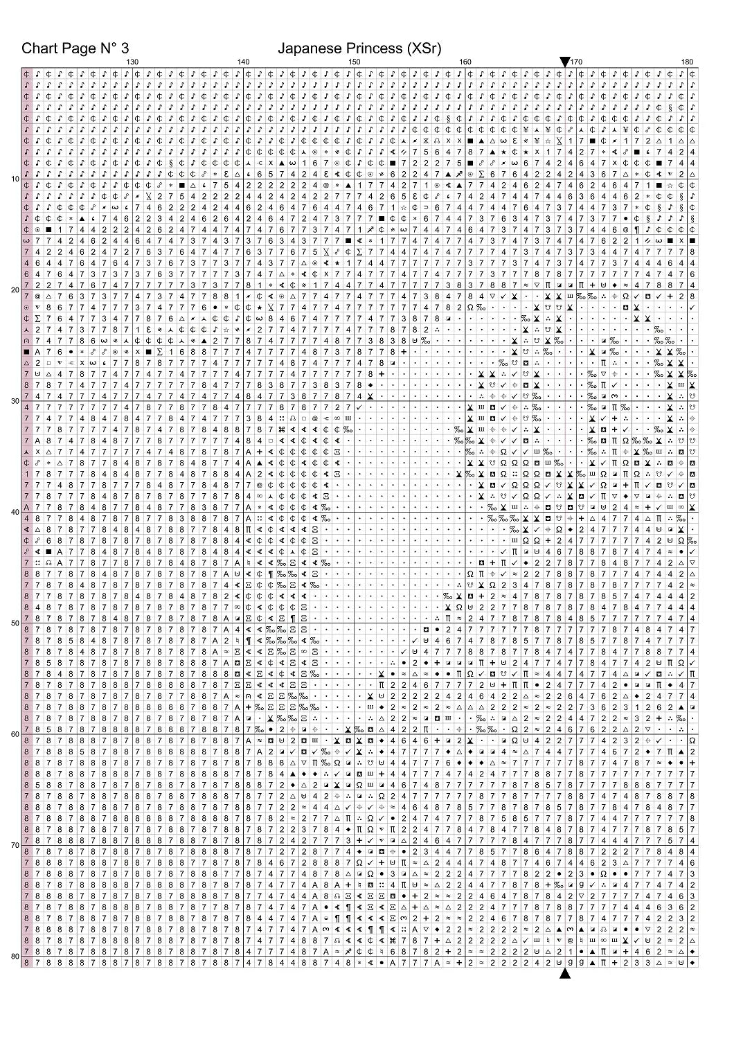 Japanese Princess patterns are expertly created from art by 1tamara2 under Public Domain CC3 license
