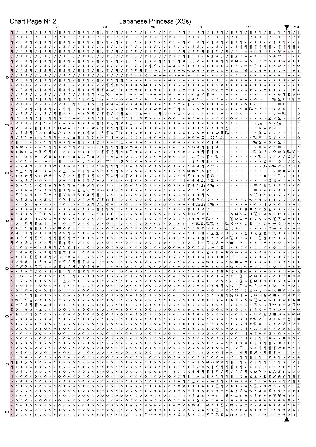 Japanese Princess patterns are expertly created from art by 1tamara2 under Public Domain CC3 license
