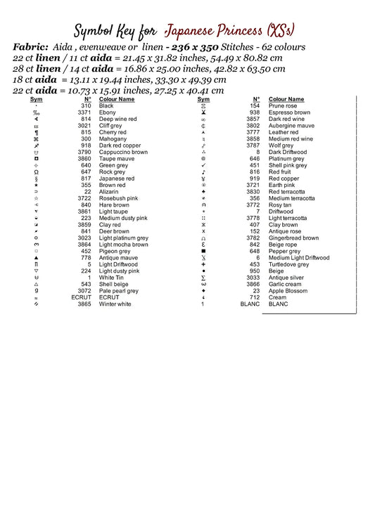 Japanese Princess patterns are expertly created from art by 1tamara2 under Public Domain CC3 license