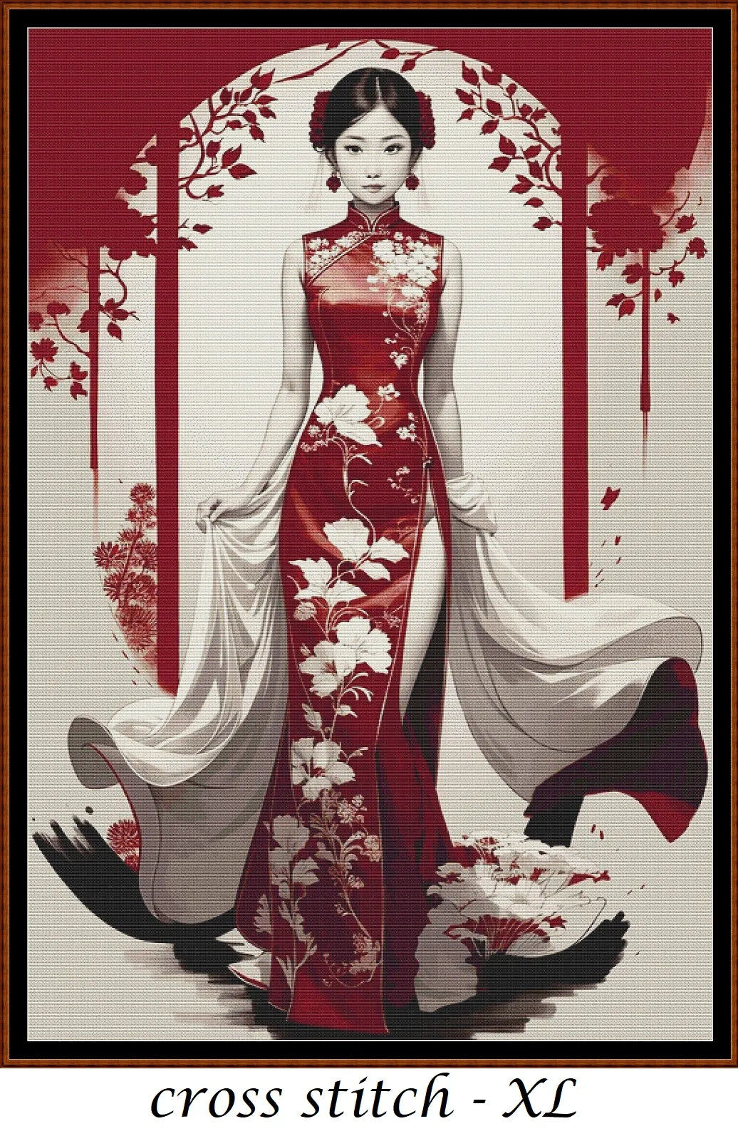 Japanese Princess patterns are expertly created from art by 1tamara2 under Public Domain CC3 license