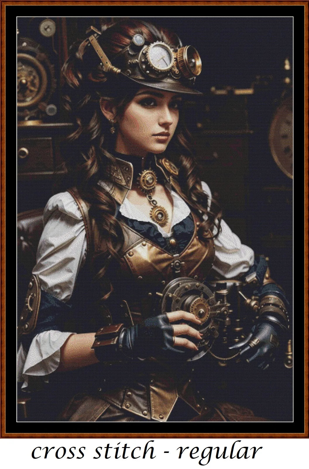 Steampunk Lady patterns are expertly created from art by 1tamara2 under Public Domain CC3 license