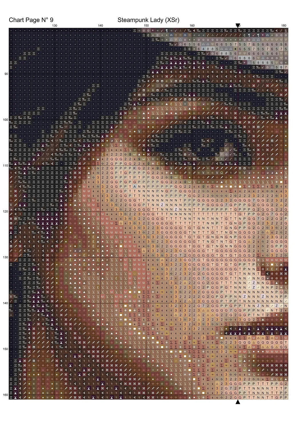Steampunk Lady patterns are expertly created from art by 1tamara2 under Public Domain CC3 license