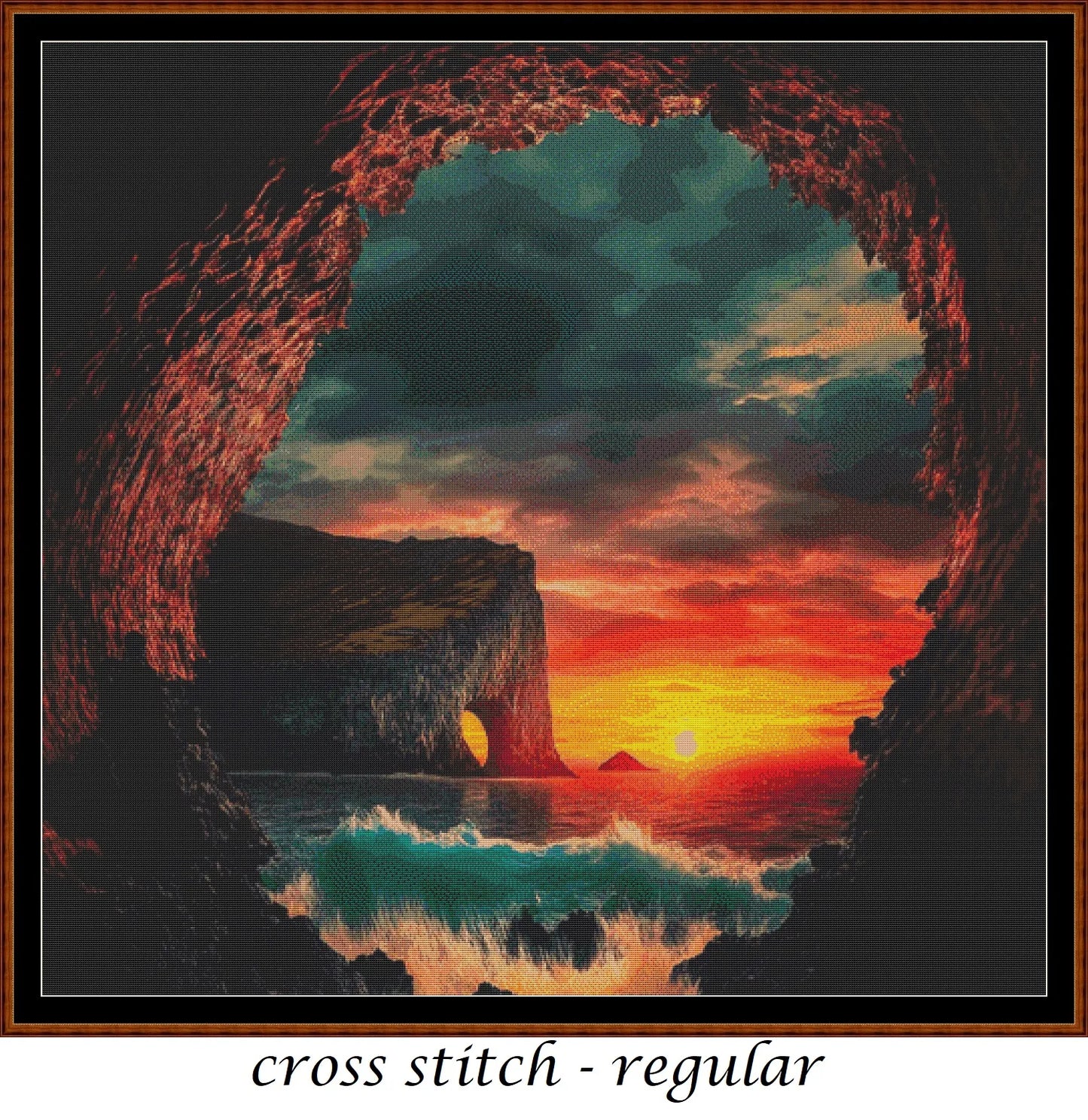 Cave Entrance 1 patterns are expertly created from art by Alan Frijins under Public Domain CC0 license