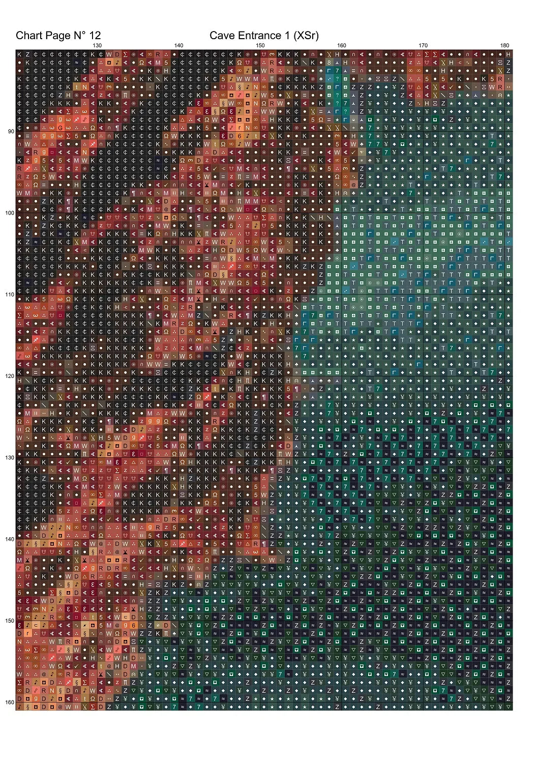 Cave Entrance 1 patterns are expertly created from art by Alan Frijins under Public Domain CC0 license