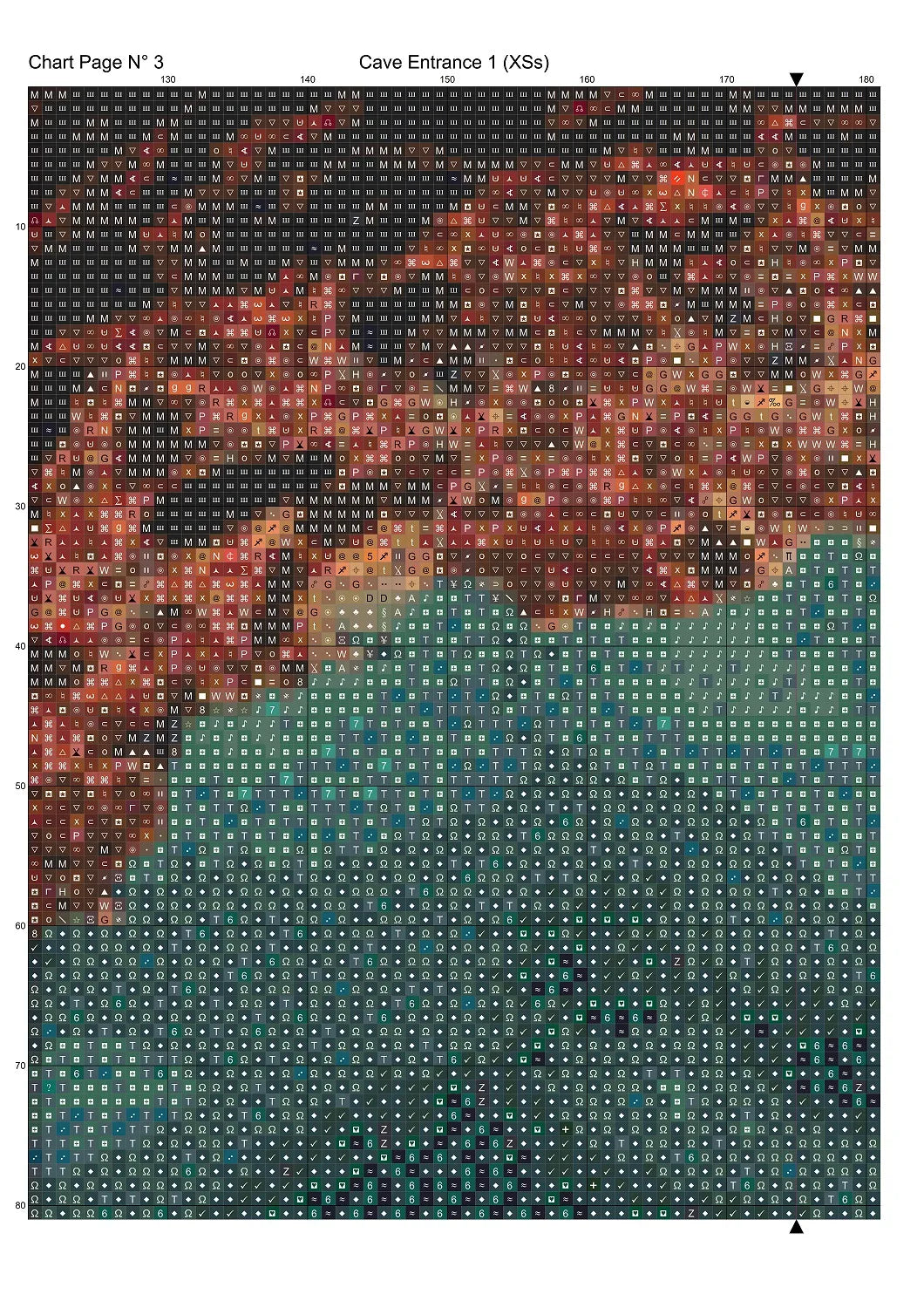 Cave Entrance 1 patterns are expertly created from art by Alan Frijins under Public Domain CC0 license