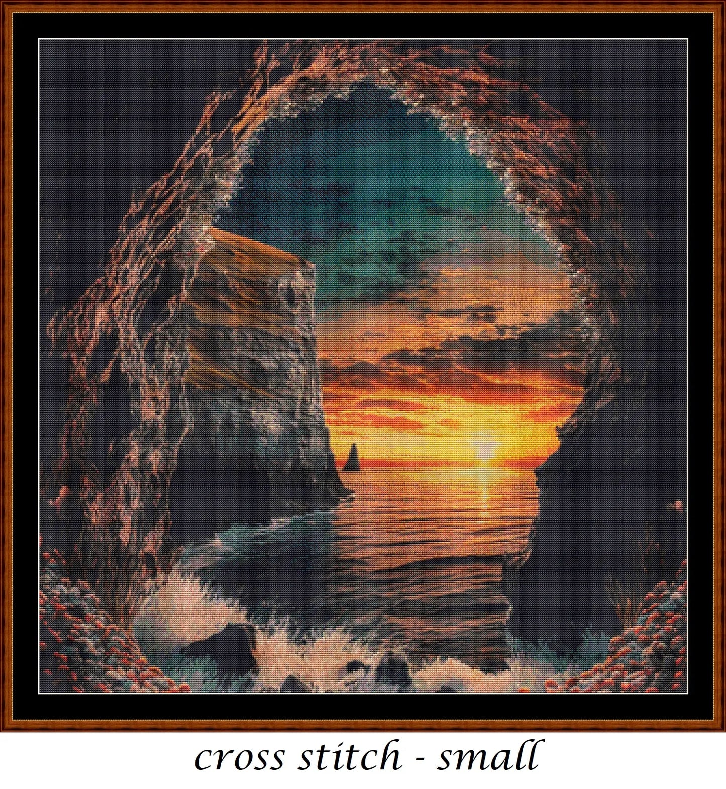 Cave Entrance 2 patterns are expertly created from art by Alan Frijins under Public Domain CC0 license