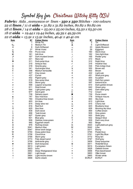 Expertly created from art by Bilal Bashir, under Public Domain CC0 license, Christmas Witchy Kitty cross stitch patterns.