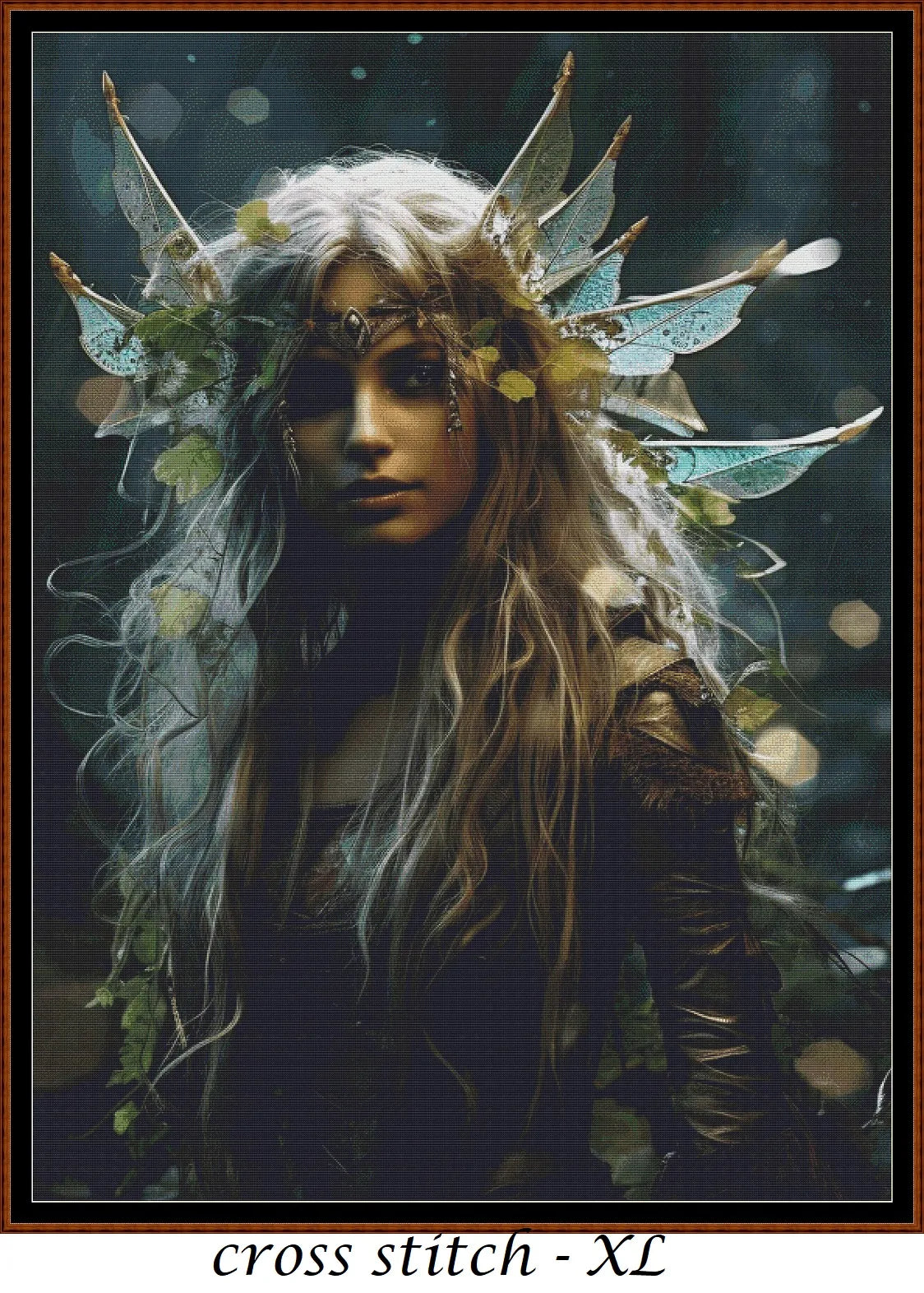 Expertly created from art by Vilius Kuknauskas, under Public Domain CC0 license, Monuments patterns. Wood Fairy is a fantasy scene cross stitch pattern that comes as a full coverage pattern with no back-stitching. Wood Fairy is available in 2 different design sizes - cross stitch regular & XL And each sale includes both B&W and colour charts