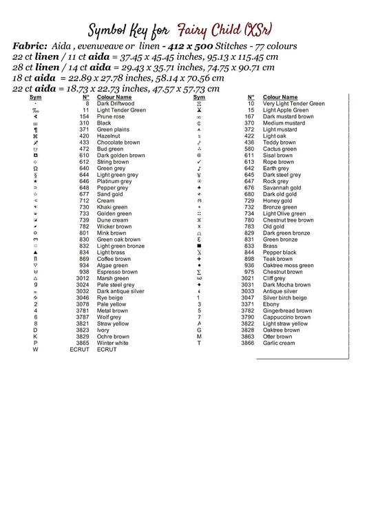 Expertly created from art by Vilius Kuknauskas, under Public Domain CC0 license, Fairy Child cross stitch patterns. Fairy Child is a fantasy scene pattern that comes as a full coverage pattern with no back-stitching. Fairy Child is available in 2 different design sizes - cross stitch regular & XL And each sale includes both B&W and colour charts