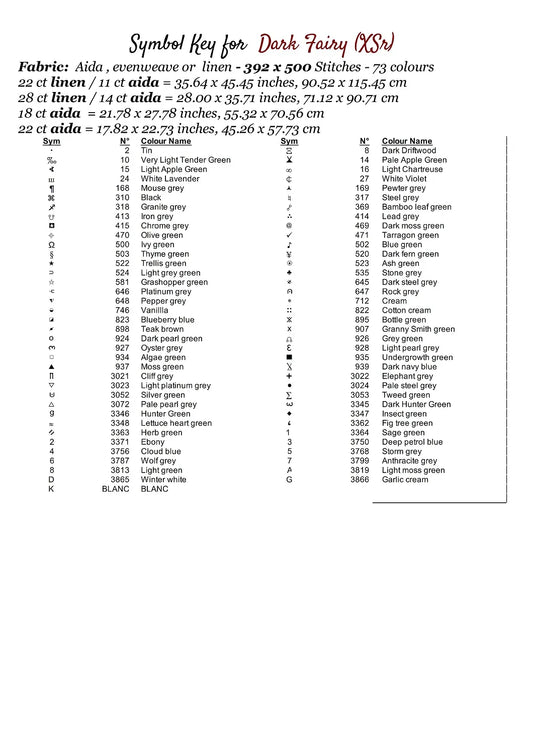 Expertly created from art by Ennaej, under Public Domain CC0 license,Dark Fairy patterns. Dark Fairy is a fantasy scene pattern that comes as a full coverage pattern with no back-stitching. Additionally, Dark Fairy is available in 2 different design sizes - cross stitch regular & XL And each sale includes both B&W and colour charts