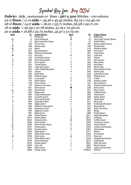 Expertly created from art by Ralf Seemann, under Public Domain CC0 license, Ivy patterns. Ivy is a fantasy scene pattern that comes as a full coverage pattern with no back-stitching. Additionally, Ivy is available in 2 different design sizes - cross stitch regular & XL And each sale includes both B&W and colour charts