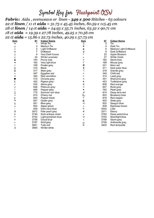 Expertly created by Sam, Flashpoint patterns. Flashpoint is an action crime TV show pattern that comes as a full coverage pattern with no back-stitching. Additionally, Flashpoint is available in 2 different design sizes - cross stitch regular & XL And each sale includes both B&W and colour charts