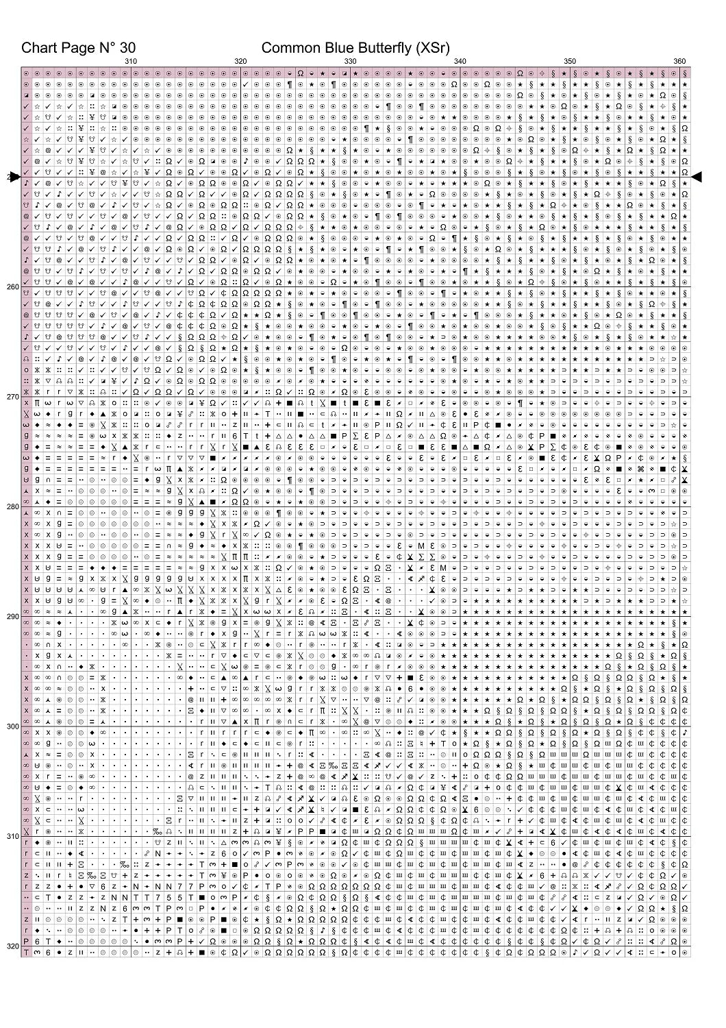 Expertly created from art by TheOtherKev, under Public Domain CC0 license, Common Blue Butterfly patterns. Common Blue Butterfly is a feline art pattern that comes as a full coverage pattern with no back-stitching. Additionally, Common Blue Butterfly is available in 2 different design sizes - cross stitch regular & XL And each sale includes both B&W and colour charts