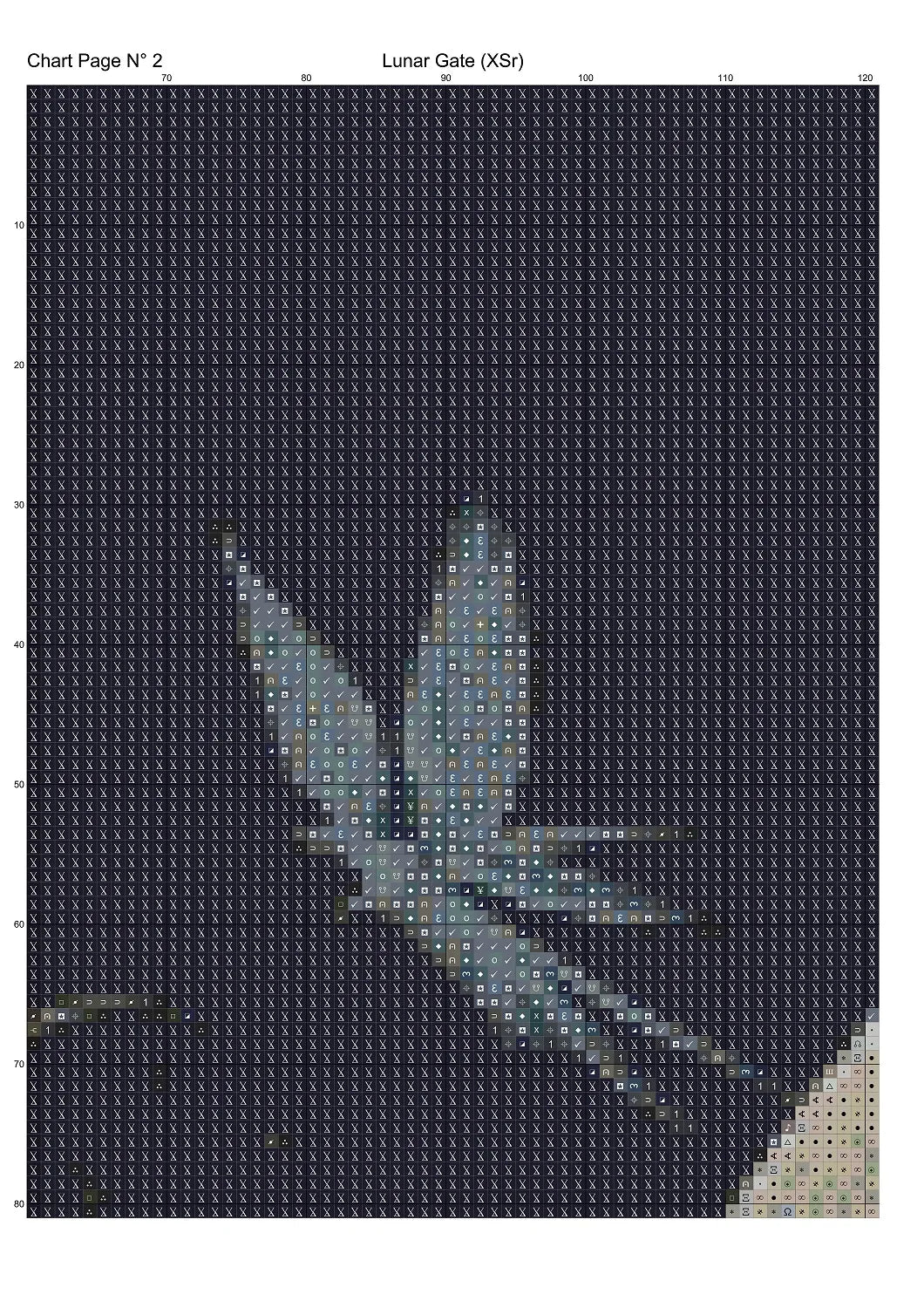 Expertly created from art by Asayuki, under Public Domain CC0 license, Lunar Gate patterns. Lunar Gate is a fantasy scifi pattern that comes as a full coverage pattern with no back-stitching. Additionally, Lunar Gate is available in 2 different design sizes - cross stitch regular & XL And each sale includes both B&W and colour charts