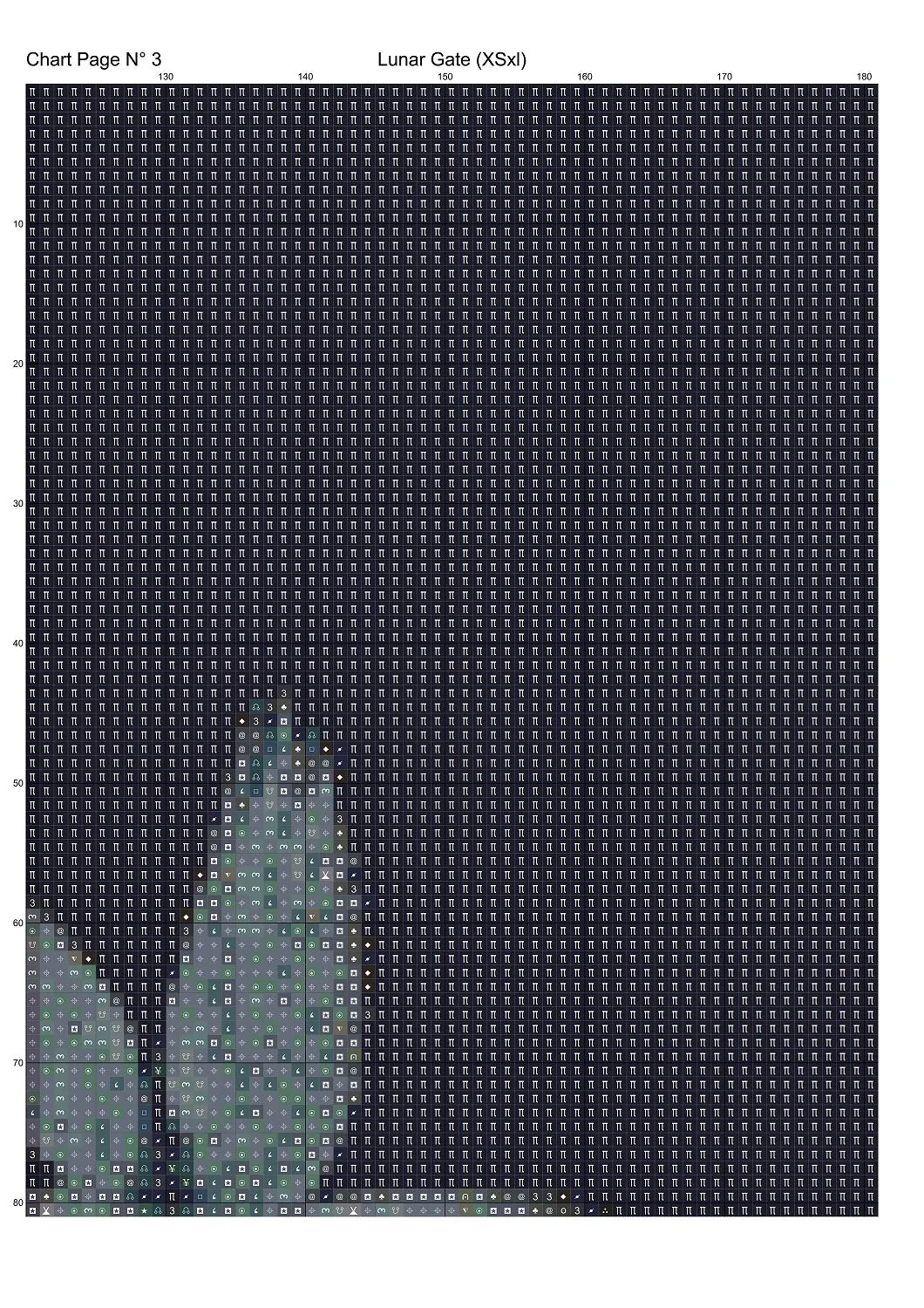 Expertly created from art by Asayuki, under Public Domain CC0 license, Lunar Gate patterns. Lunar Gate is a fantasy scifi pattern that comes as a full coverage pattern with no back-stitching. Additionally, Lunar Gate is available in 2 different design sizes - cross stitch regular & XL And each sale includes both B&W and colour charts