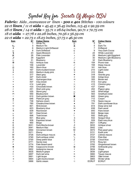 Expertly created from art by Nanne Tiggelman, under Public Domain CC0 license, Secrets Of Magic patterns. Secrets Of Magic is a witch pattern that comes as a full coverage pattern with no back-stitching. Additionally, Secrets Of Magic is available in 2 different design sizes - cross stitch regular & XL And each sale includes both B&W and colour charts