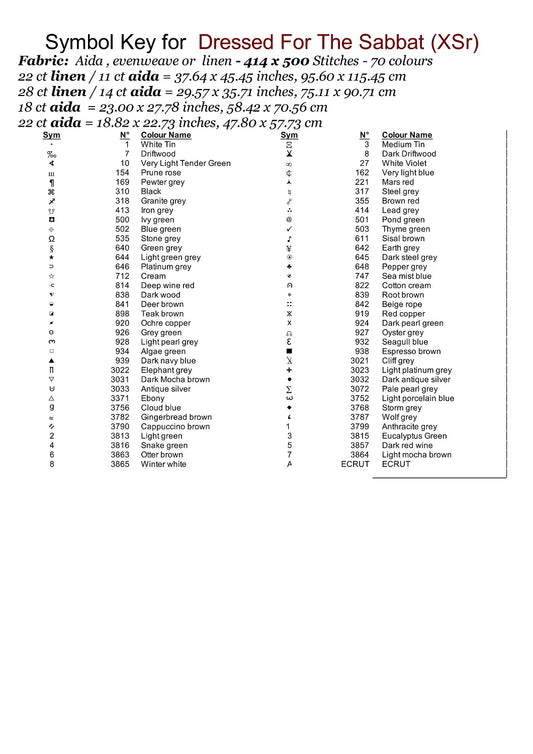 Expertly created from art by Nanne Tiggelman, under Public Domain CC0 license, Dressed For The Sabbat patterns. Dressed For The Sabbat is a witch pattern that comes as a full coverage pattern with no back-stitching. Additionally, Dressed For The Sabbat is available in 2 different design sizes - cross stitch regular & XL And each sale includes both B&W and colour charts