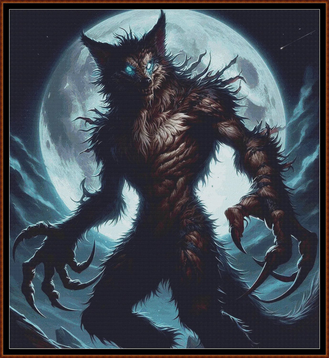 Expertly created from art by Kimut, under Public Domain CC0 license, Lycanthrope patterns.