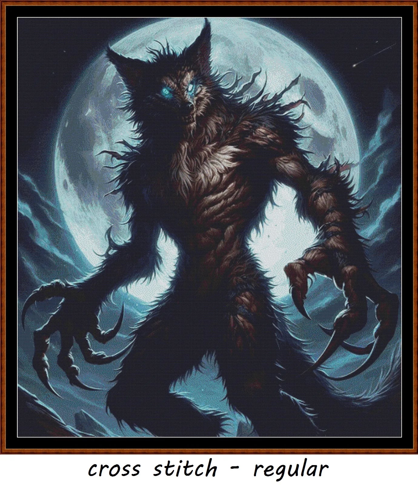 Expertly created from art by Kimut, under Public Domain CC0 license, Lycanthrope patterns.