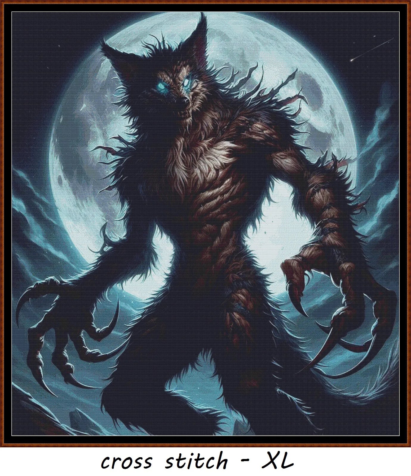 Expertly created from art by Kimut, under Public Domain CC0 license, Lycanthrope patterns.