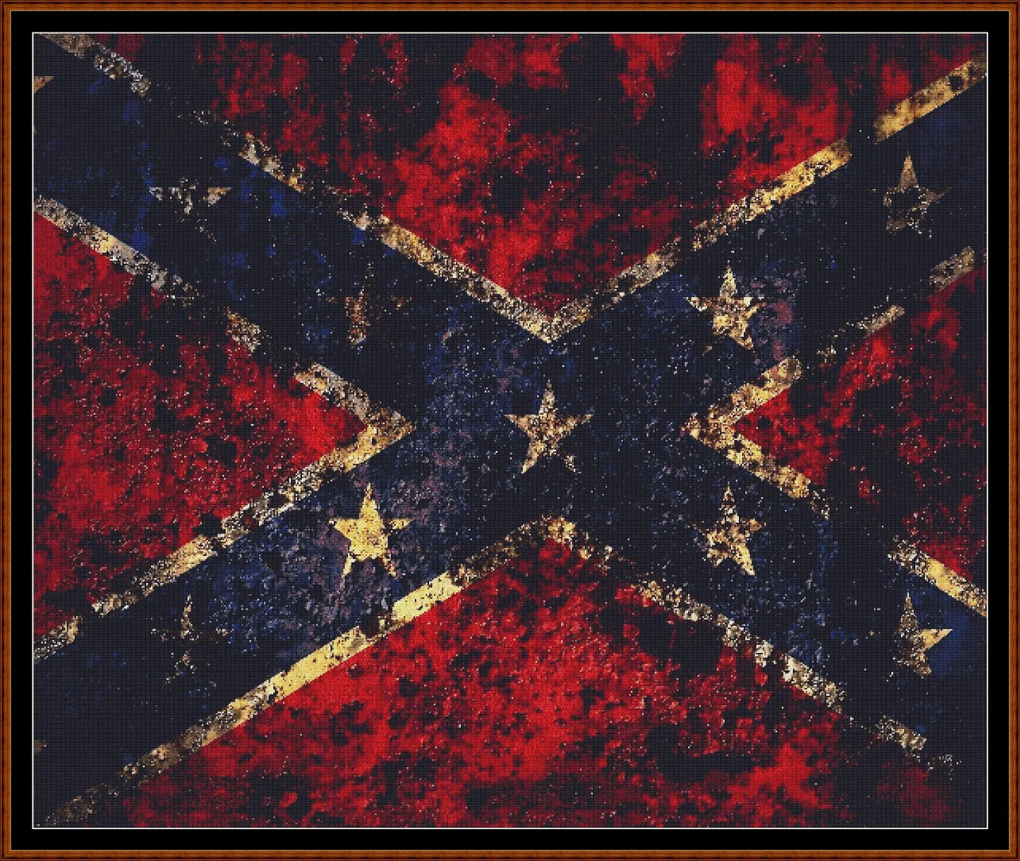 Expertly created by Sam, Confederate Distressed patterns.