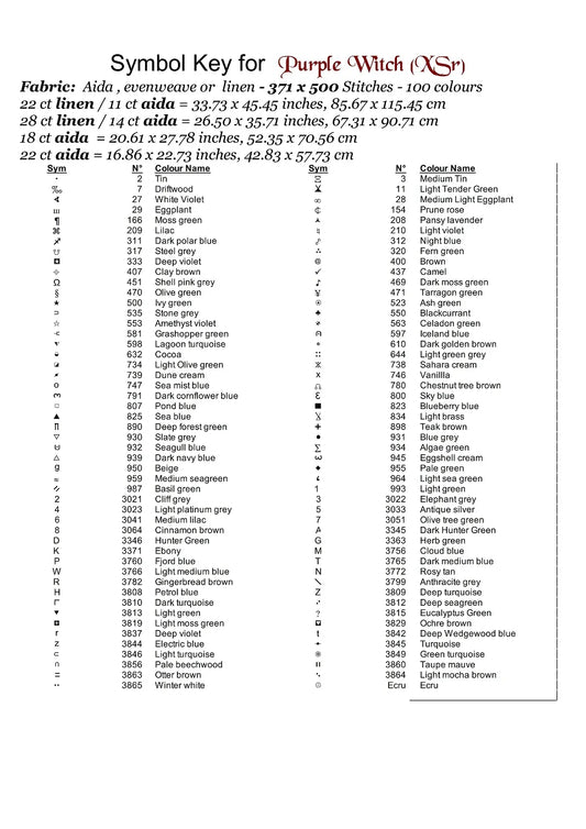 Expertly created from art by CrimsonMystique, under Public Domain CC0 license, Purple Witch patterns. Purple Witch is an art cat cross stitch pattern that comes as a full coverage pattern with no back-stitching. Additionally, Purple Witch is available in 2 different design sizes - cross stitch regular & XL And each sale includes both B&W and colour charts