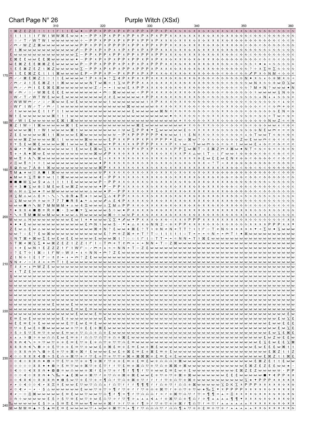 Expertly created from art by CrimsonMystique, under Public Domain CC0 license, Purple Witch patterns. Purple Witch is an art cat cross stitch pattern that comes as a full coverage pattern with no back-stitching. Additionally, Purple Witch is available in 2 different design sizes - cross stitch regular & XL And each sale includes both B&W and colour charts