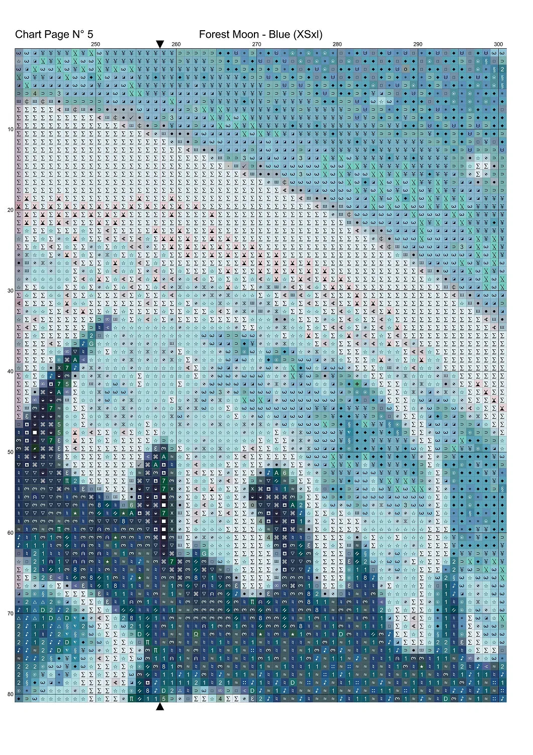 Expertly created from art by Marcia Figg, under Public Domain CC0 license, Forest Moon - Blue patterns. Forest Moon - Blue is a dark fantasy cross stitch pattern that comes as a full coverage pattern with no back-stitching. Additionally, Forest Moon - Blue is available in 2 different design sizes - cross stitch regular & XL And each sale includes both B&W and colour charts