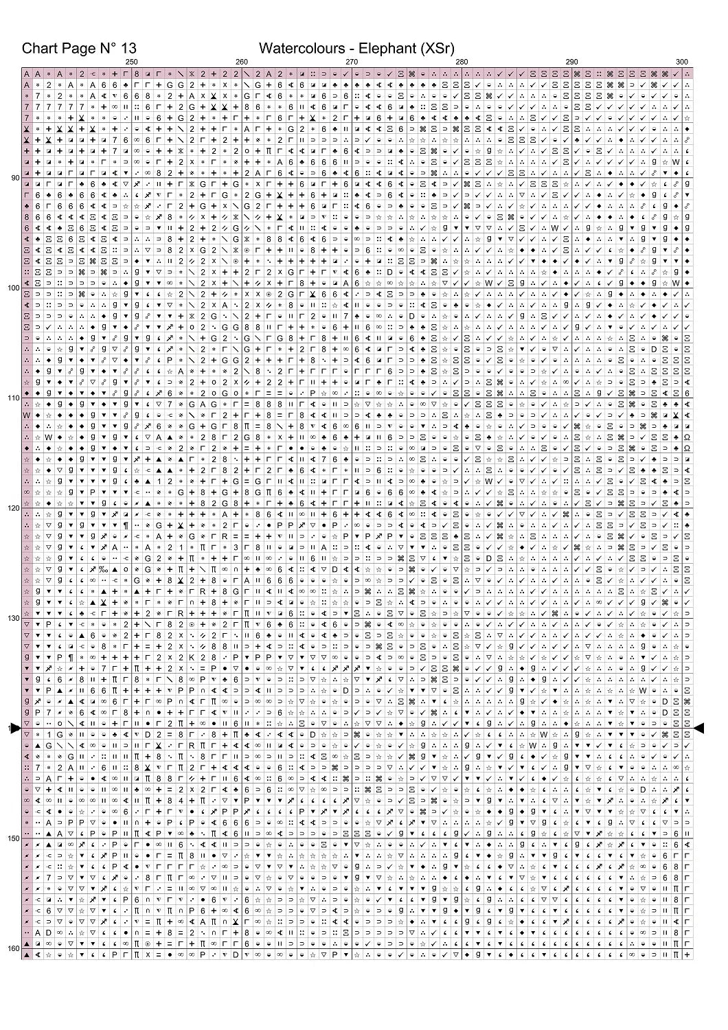 Expertly created from art by David Clode, under Public Domain CC0 license, Watercolours - Elephant patterns. Watercolours - Elephant is an art cat cross stitch pattern that comes as a non-full coverage pattern with no back-stitching. Additionally, Watercolours - Elephant is available in 2 different design sizes - cross stitch regular & XL And each sale includes both B&W and colour charts