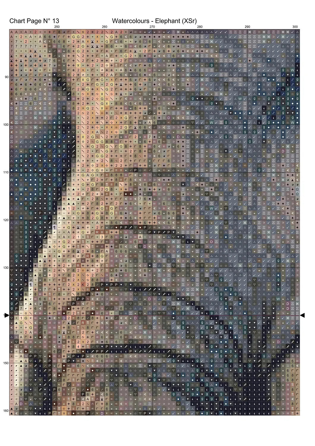 Expertly created from art by David Clode, under Public Domain CC0 license, Watercolours - Elephant patterns. Watercolours - Elephant is an art cat cross stitch pattern that comes as a non-full coverage pattern with no back-stitching. Additionally, Watercolours - Elephant is available in 2 different design sizes - cross stitch regular & XL And each sale includes both B&W and colour charts