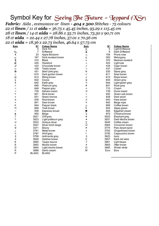 Expertly created from art by Chris0223, under Public Domain CC0 license, Leopard Seeing the Future patterns. Leopard Seeing the Future is a beautiful cat cross stitch pattern that comes as a full coverage pattern with no back-stitching. Additionally, Leopard Seeing the Future is available in 2 different design sizes - cross stitch regular & XL And each sale includes both B&W and colour charts