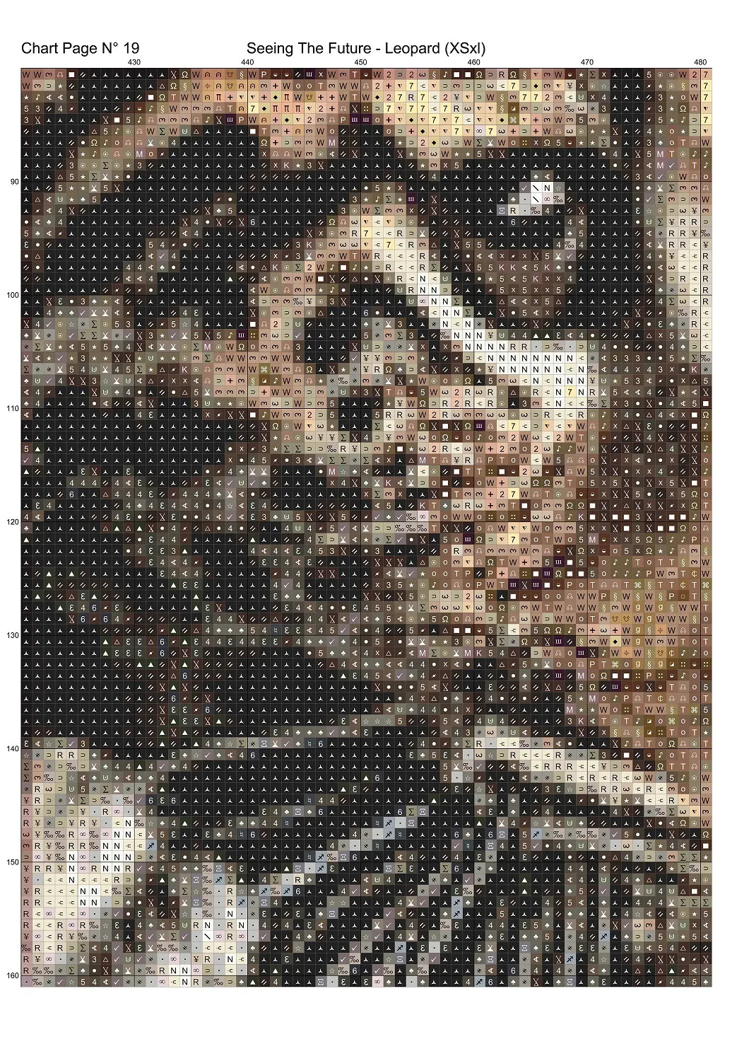Expertly created from art by Chris0223, under Public Domain CC0 license, Leopard Seeing the Future patterns. Leopard Seeing the Future is a beautiful cat cross stitch pattern that comes as a full coverage pattern with no back-stitching. Additionally, Leopard Seeing the Future is available in 2 different design sizes - cross stitch regular & XL And each sale includes both B&W and colour charts
