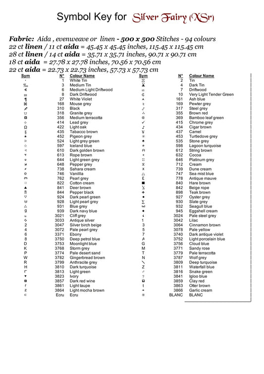 Silver Fairy cross stitch pattern conceived and expertly created by Sam. Inspired by art created by Barbara (BarBus) covered under the Public Domain CC0 license.