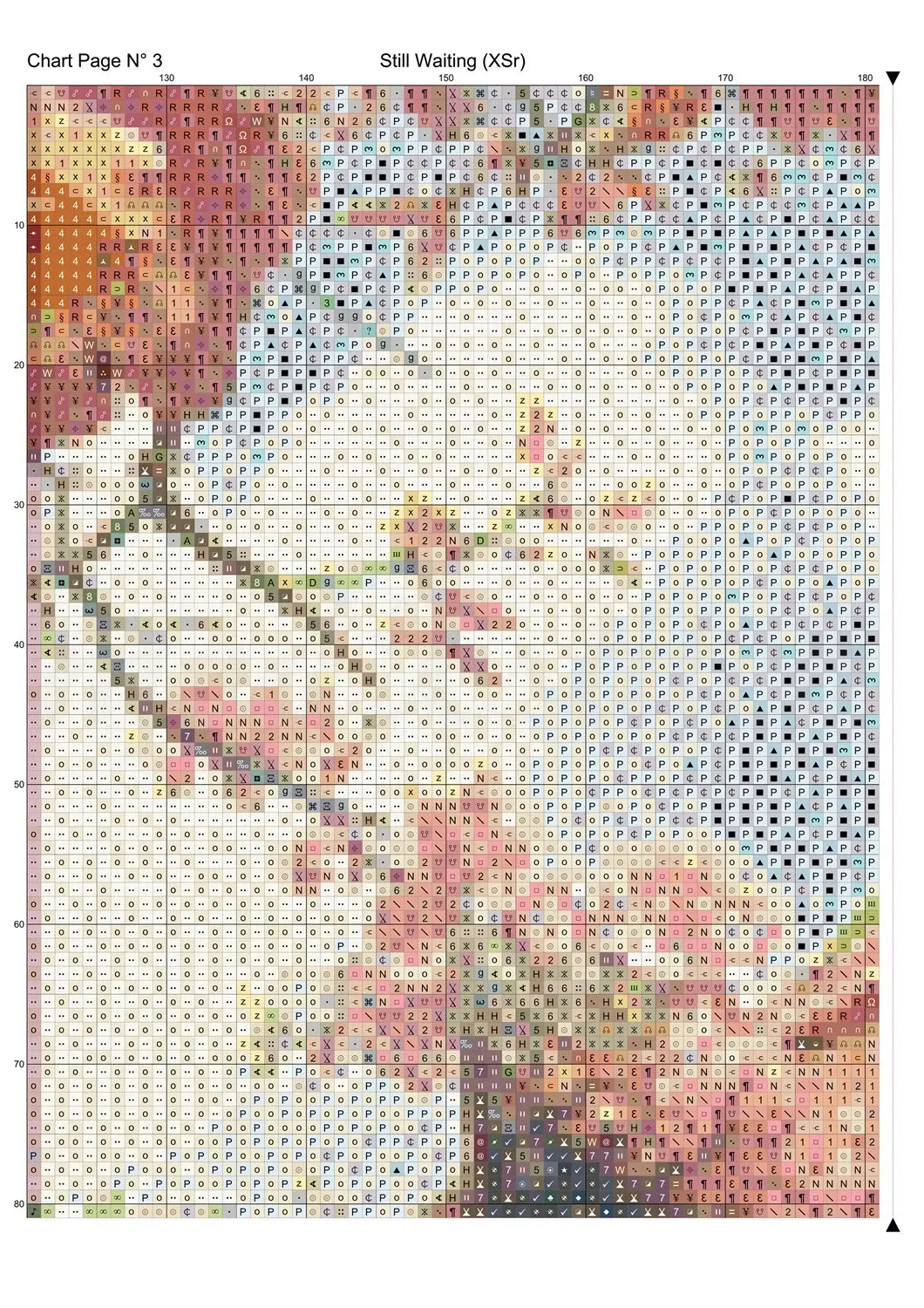 Still Waiting Oriental cross stitch pattern A unique and exclusive design to modXstitch, conceived and expertly created with the help of AI, by Sam. Still Waiting is an Oriental-style cross stitch pattern that comes as a full coverage pattern with absolutely no back-stitching or pesky half-stitches. Also, Still Waiting is available in 2 different design sizes - cross stitch regular & XL And each sale includes both B&W and colour charts