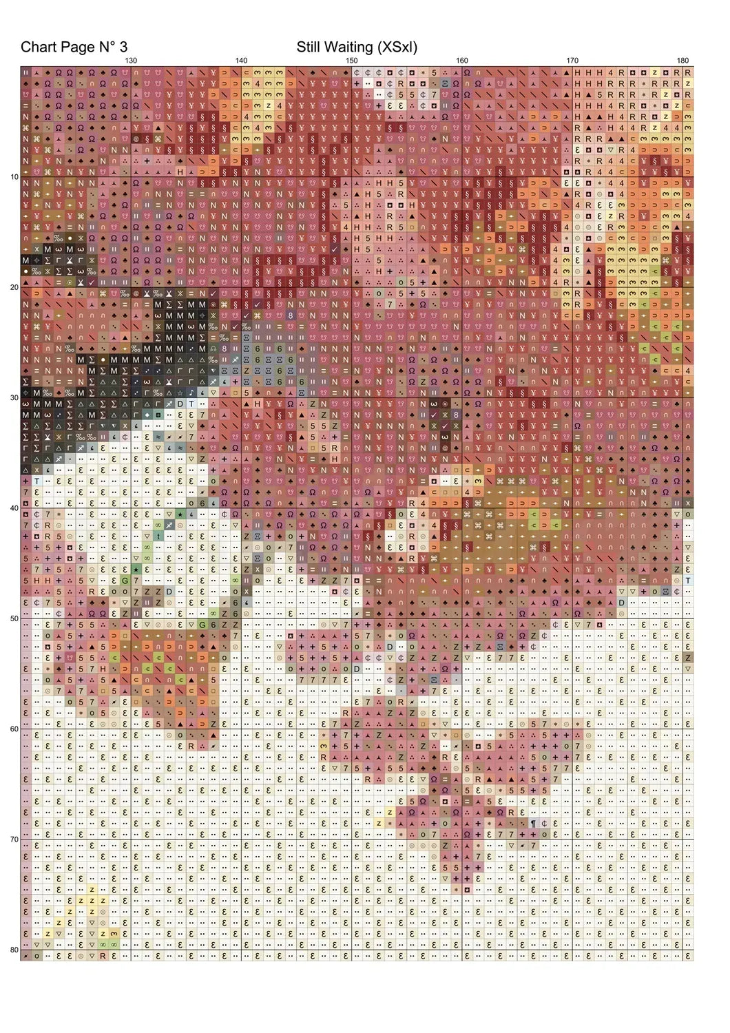 Still Waiting Oriental cross stitch pattern A unique and exclusive design to modXstitch, conceived and expertly created with the help of AI, by Sam. Still Waiting is an Oriental-style cross stitch pattern that comes as a full coverage pattern with absolutely no back-stitching or pesky half-stitches. Also, Still Waiting is available in 2 different design sizes - cross stitch regular & XL And each sale includes both B&W and colour charts