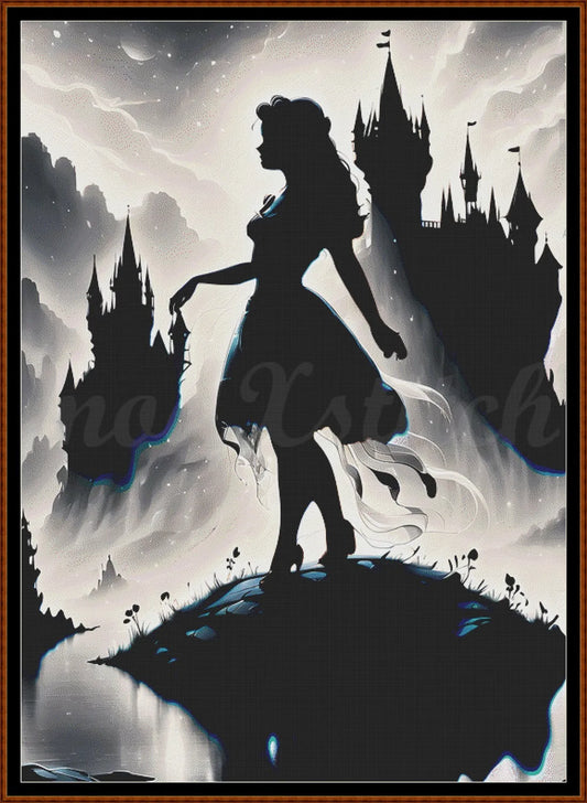 On The Rock cross stitch pattern A unique and exclusive design to modXstitch, conceived and expertly created with the help of AI, by Sam. On The Rock is a fantasy style cross stitch pattern that comes as a full coverage pattern with absolutely no back-stitching or pesky half-stitches. Also, On The Rock is available in 2 different design sizes - cross stitch regular & XL And each sale includes both B&W and colour charts