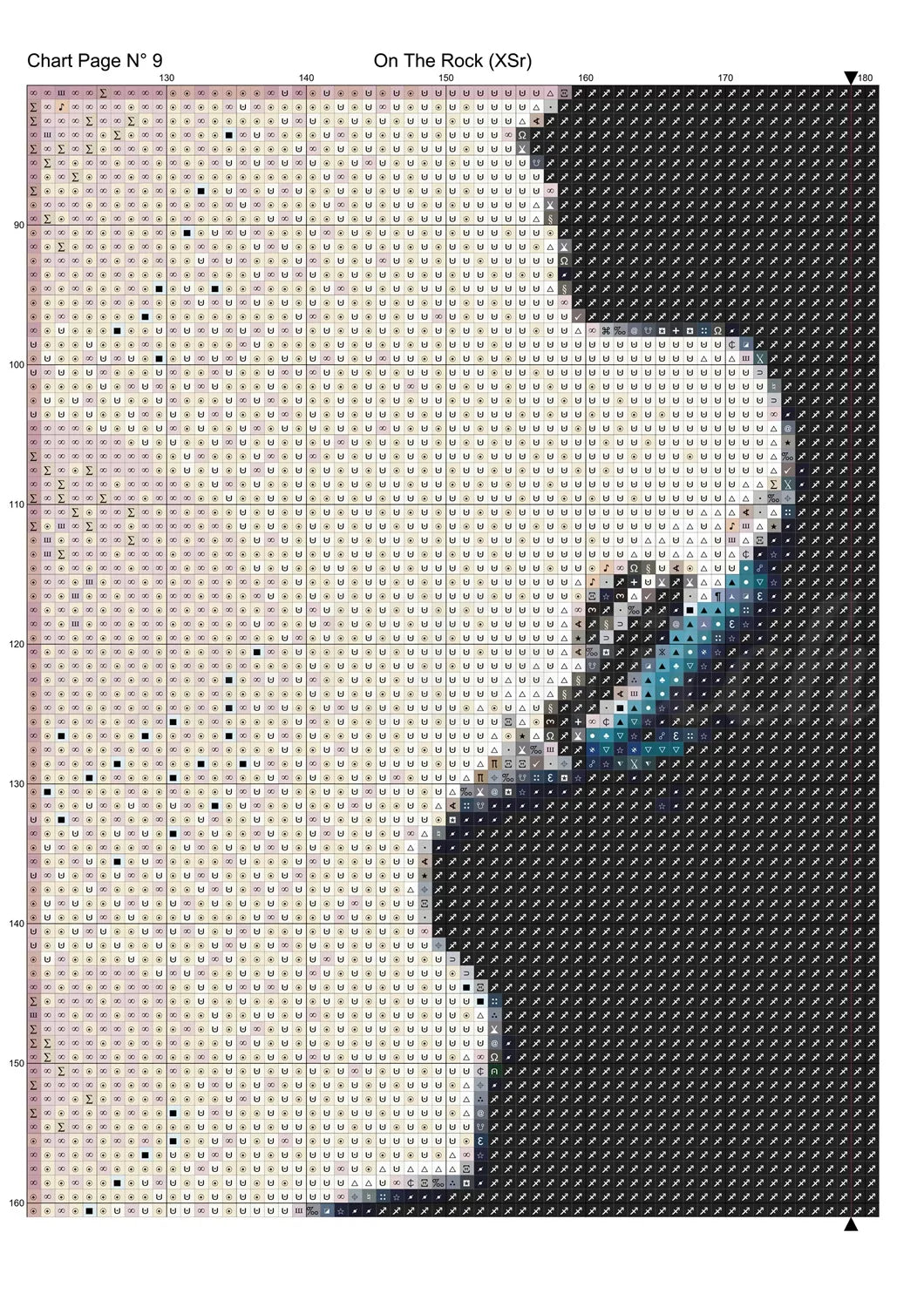 On The Rock cross stitch pattern A unique and exclusive design to modXstitch, conceived and expertly created with the help of AI, by Sam. On The Rock is a fantasy style cross stitch pattern that comes as a full coverage pattern with absolutely no back-stitching or pesky half-stitches. Also, On The Rock is available in 2 different design sizes - cross stitch regular & XL And each sale includes both B&W and colour charts