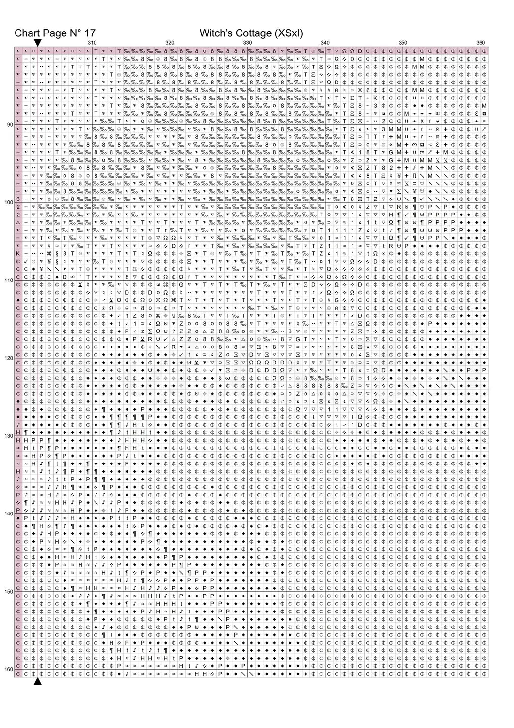 Witch's Cottage cross stitch pattern A unique and exclusive design to modXstitch, conceived and expertly created with the help of AI, by Sam.