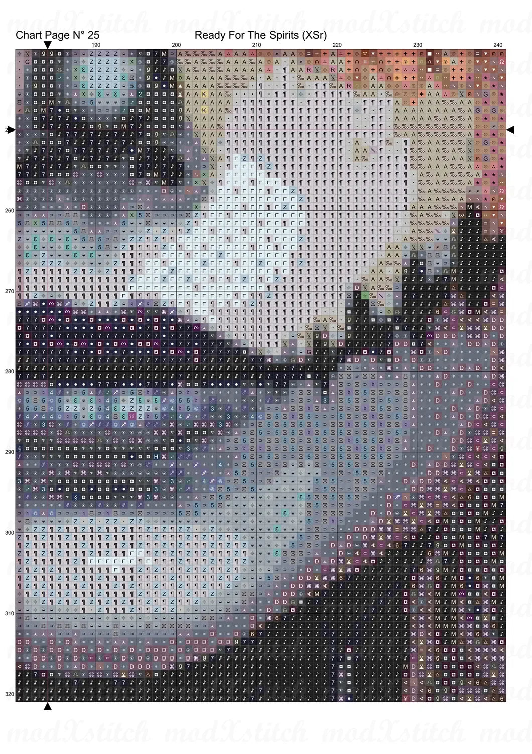 Ready For The Spirits cross stitch pattern A unique design to modXstitch, expertly created by Sam. Ready For The Spirits is a sugar skull cross stitch pattern that comes as a full coverage pattern with absolutely no back-stitching or pesky half-stitches. Also, Ready For The Spirits is available in 2 different design sizes - cross stitch regular & XL And each sale includes both B&W and colour charts