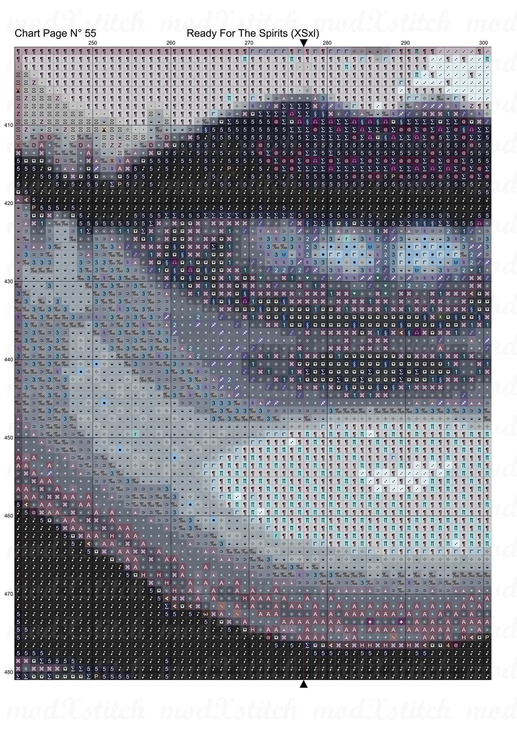 Ready For The Spirits cross stitch pattern A unique design to modXstitch, expertly created by Sam. Ready For The Spirits is a sugar skull cross stitch pattern that comes as a full coverage pattern with absolutely no back-stitching or pesky half-stitches. Also, Ready For The Spirits is available in 2 different design sizes - cross stitch regular & XL And each sale includes both B&W and colour charts