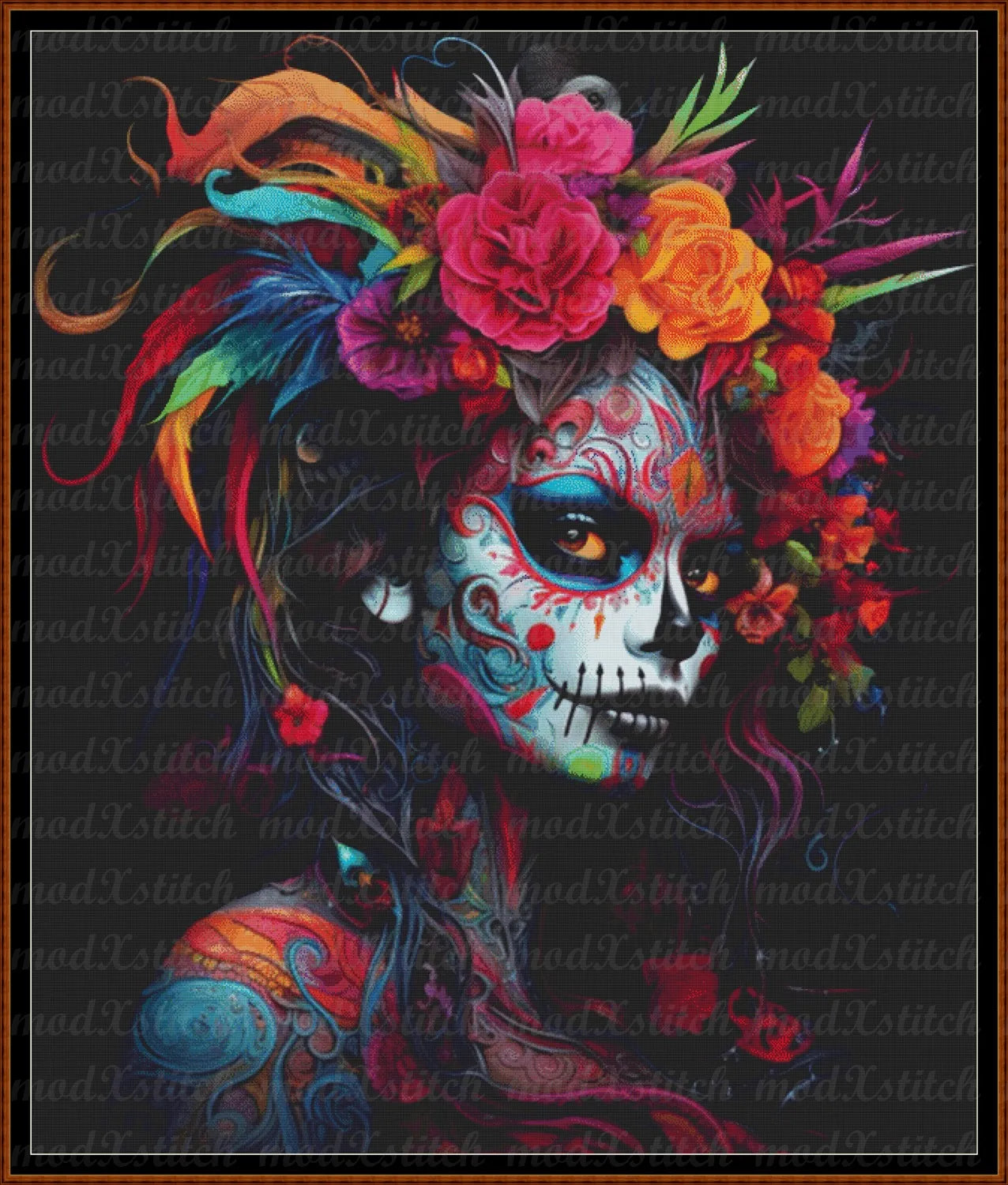 Dressed For The Spirits cross stitch pattern A unique design to modXstitch, expertly created by Sam