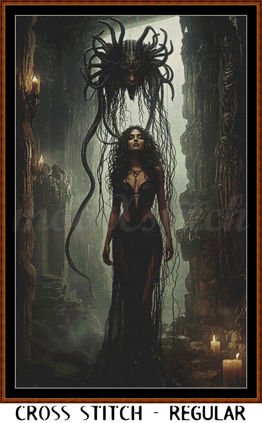 Birth Of Medusa cross stitch pattern A unique design to modXstitch, expertly created by Sam.
