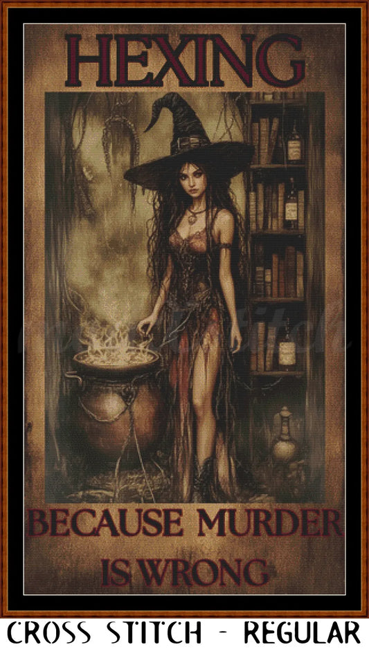 Hexing cross stitch pattern A unique design to modXstitch, expertly created by Sam.